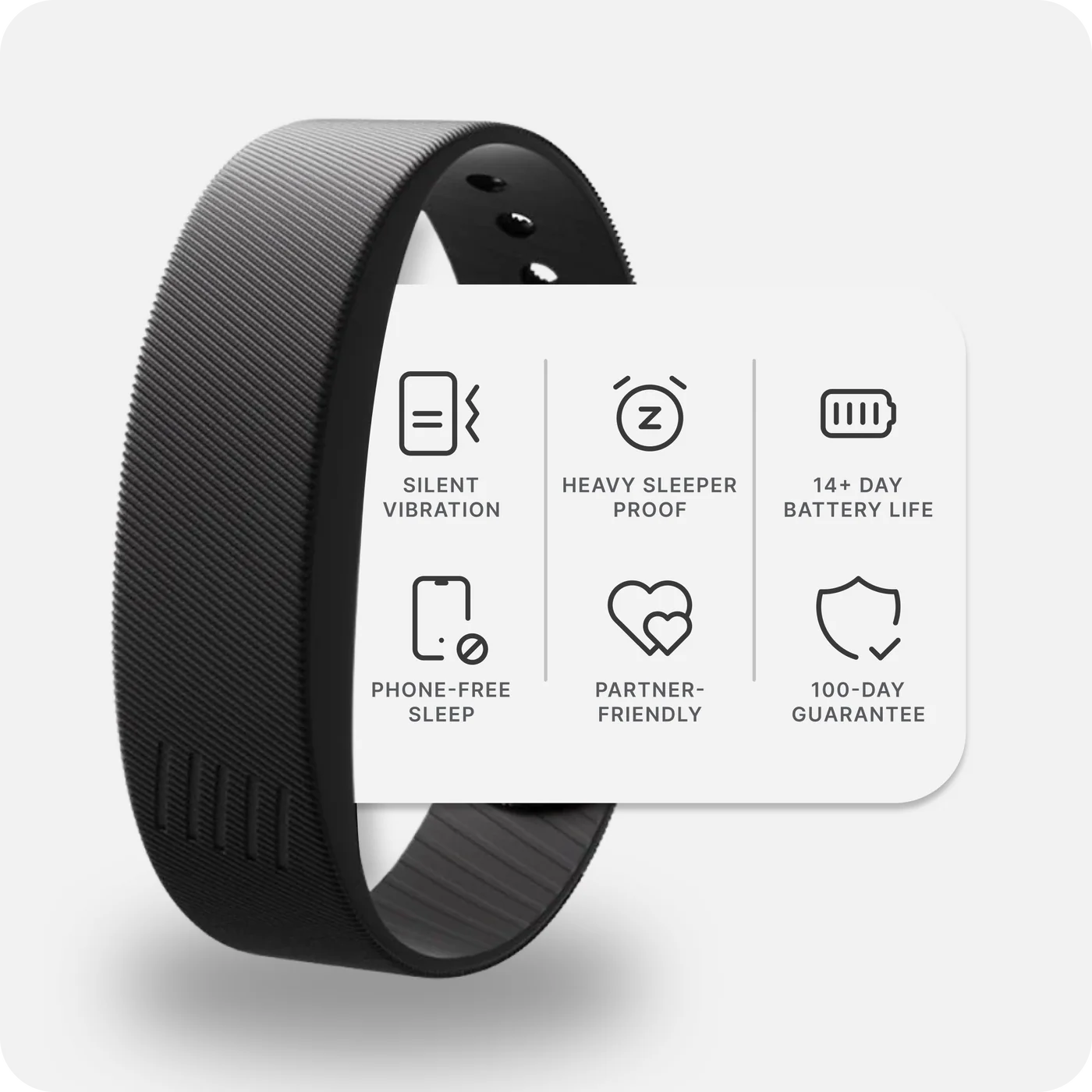 Hush® 100% Silent Wake Band