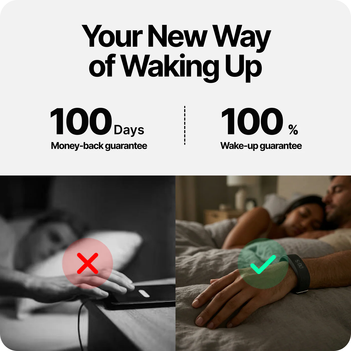 Hush® 100% Silent Wake Band